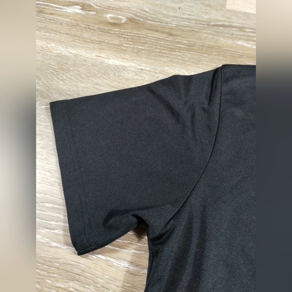 •Stop & shop Portfolio Uniform Polo Shirt Mens n Black  Short Sleeve no size tag - Picture 15 of 16